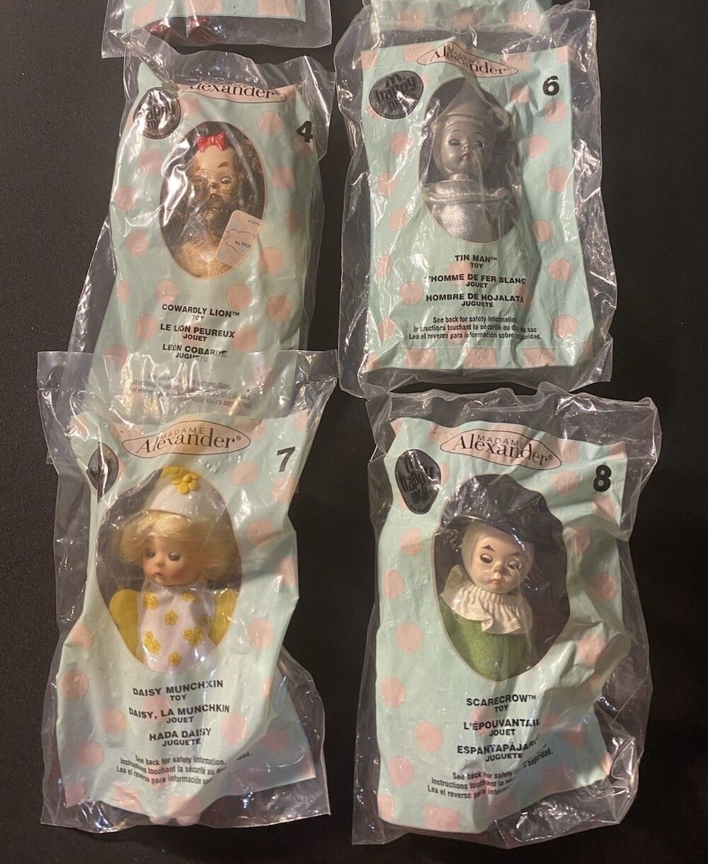 Set of 6 McDonald's Madame Alexander Wizard of Oz SEALED Happy Meal Toys 2007 - Picture 9 of 11